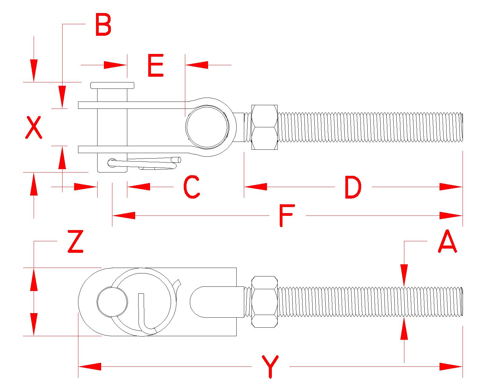 Turnbuckle Toggle - Suncor Stainless