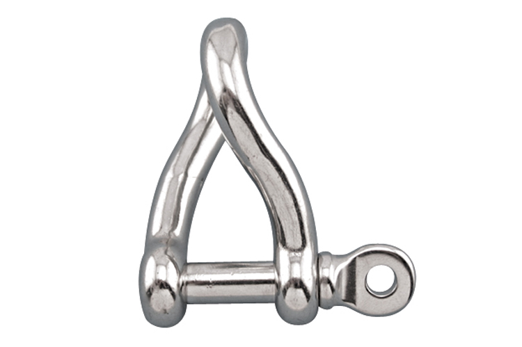 Twisted 6mm  shackles stainless steel collared pin quantity 5 