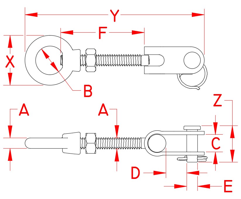 Toggle Eye - Suncor Stainless