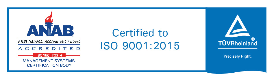 ISO 9001:2015 certified logo