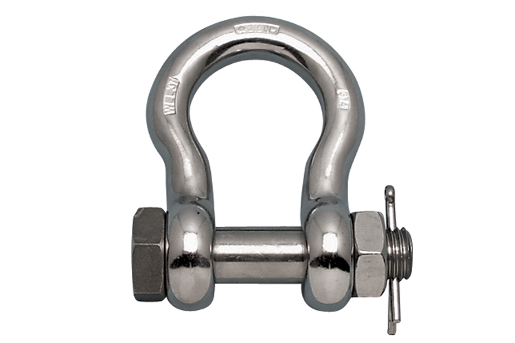 Chicago Hardware 20650 1 Carbon Bolt Type Anchor Shackle 1.00 Diameter Working Load Limit Galvanized 17,000 lb 