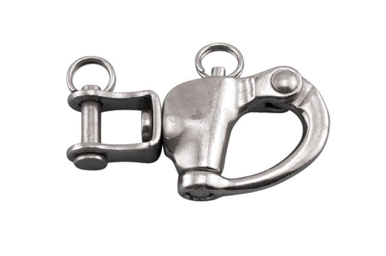 Keenso 316 Stainless Steel Jaw Swivel Snap Shackle Stylish Metal Clasps for Sailboat Spinnaker Halyard 